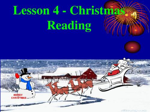 2019教育北师大版高中英语必修一Unit 3 lesson 4《 Christmas》reading课件 共27张PPT数学