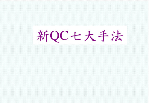 qc七大手法-QC新七大手法 精品