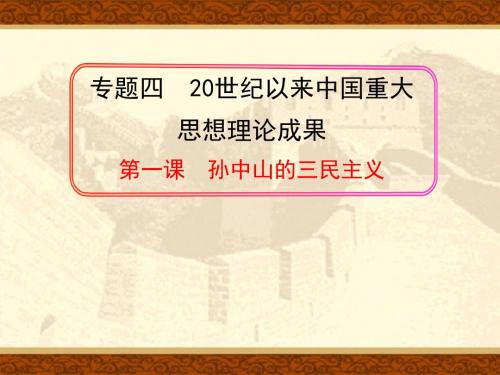 孙中山的三民主义PPT课件19 人民版