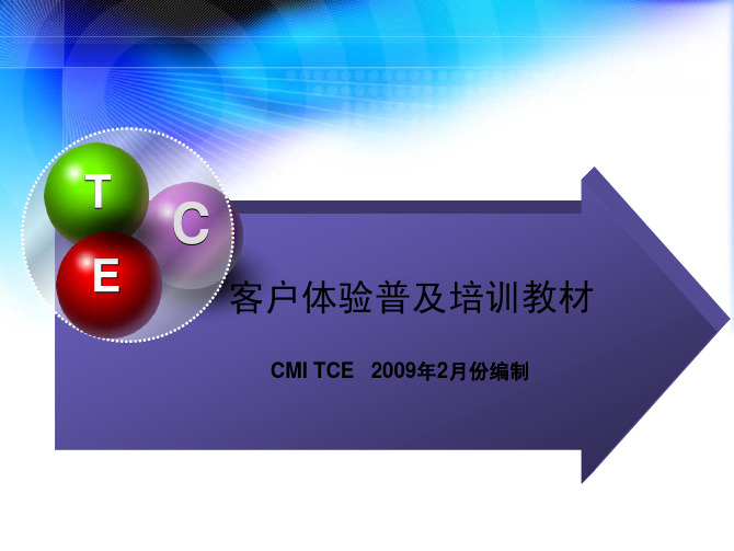 TCE 基础类培训教材讲义版