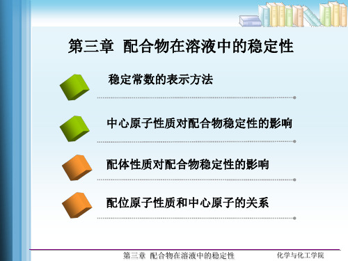 配合物在溶液中的稳定性