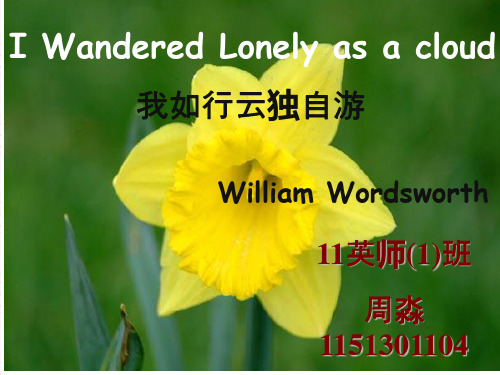 I_Wandered_Lonely_as_a_Cloud 水仙花