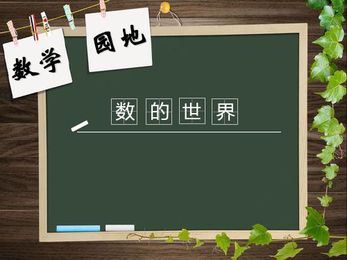 四年级上册数学课件-9.1 数的世界丨苏教版教材 (13张PPT)