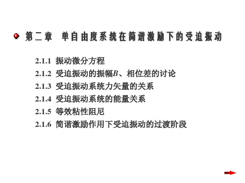 单自由度系统在简谐激励下的受迫振动.ppt