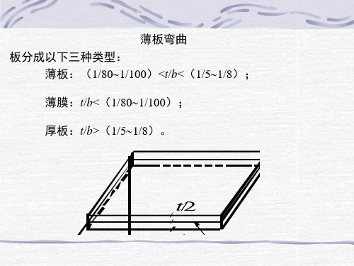 【弹塑性力学】6 薄板弯曲