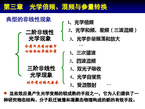 非线性光学-第三章