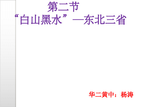 人教八下“白山黑水”——东北三省PPT课件共ppt