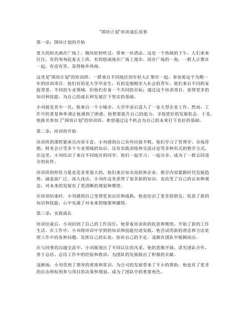 “国培计划”培训成长故事