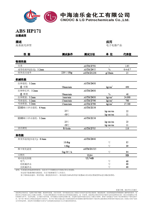 乐金化工ABSHP171