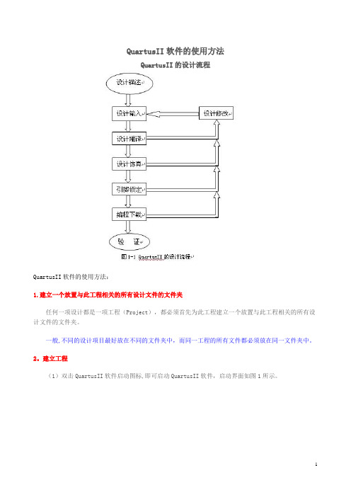 QuartusII软件的使用方法