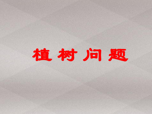 三年级上册数学课件-6.6 整理与提高(数学广场-植树问题)▏沪教版 (共10张PPT)