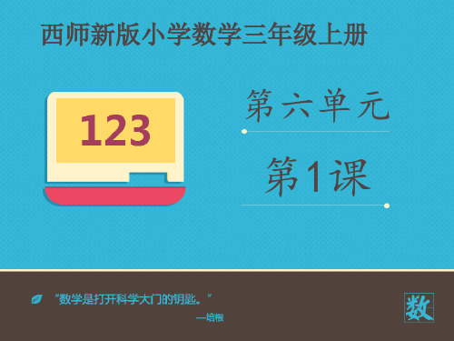 最新审定西师版数学三年级上册《年月日》(优秀课件)