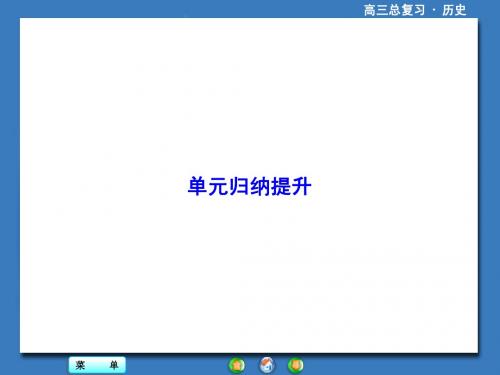【高考总动员】2016届高考历史一轮总复习课件:单元归纳 第四单元 现代中国的内政和外交