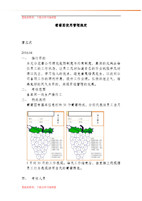 绩效考核葡萄图实行方案(完整资料).doc