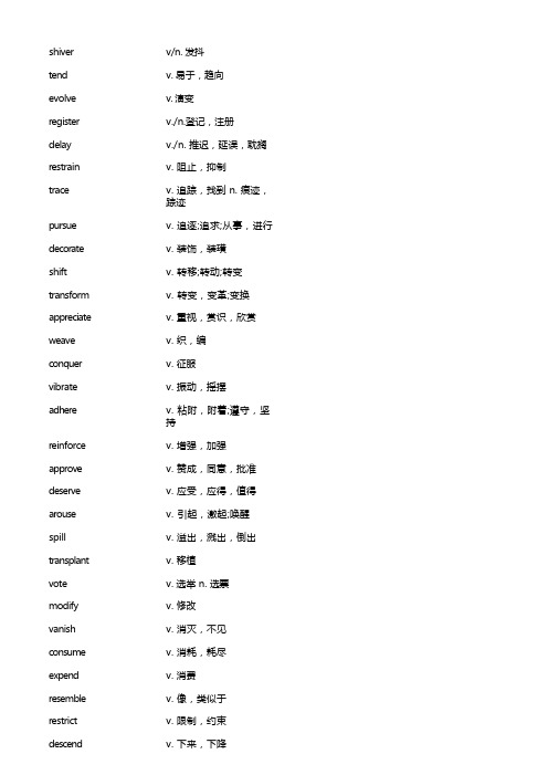 银行必考500高频词汇