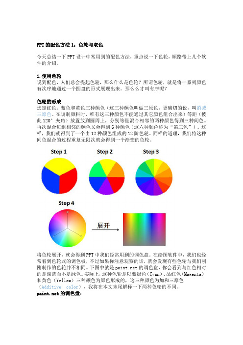 PPT的配色方法