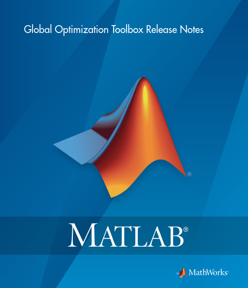 Global Optimization Toolbox Release Notes 全局优化工具箱发行说明