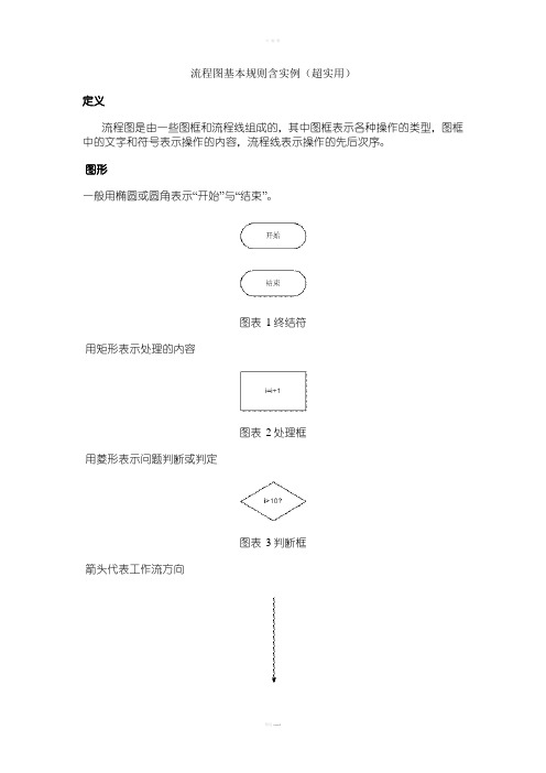 流程图基本规则含实例(超实用)