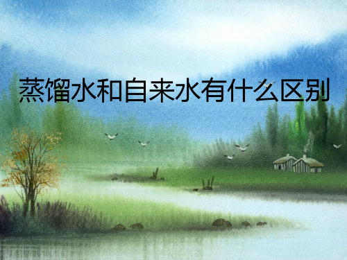 蒸馏水和自来水有什么区别