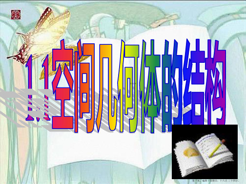 湖南省新田县第一中学高中数学必修2课件：1.1空间几何体的结构