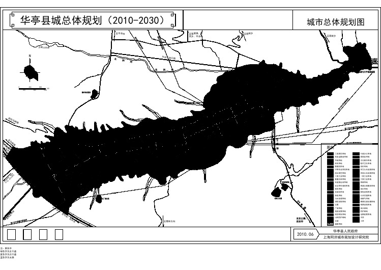 华亭县2010-2030县城总体规划图