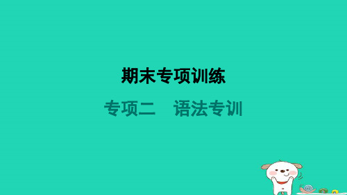 八年级英语上册期末专项训练二语法专训新版外研版