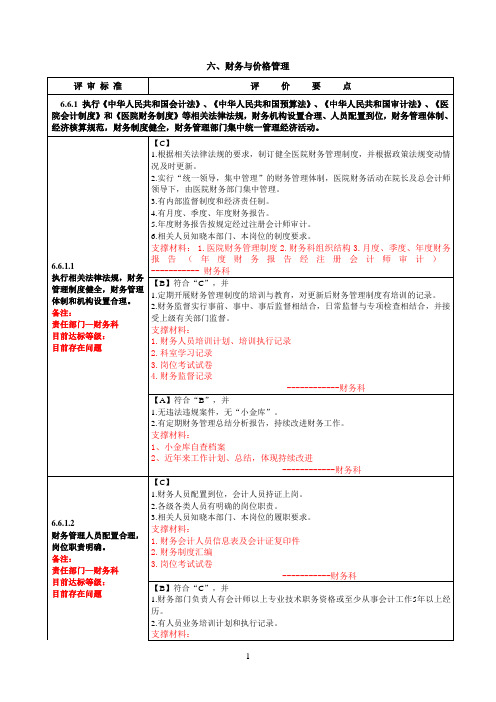 财务科支撑材料