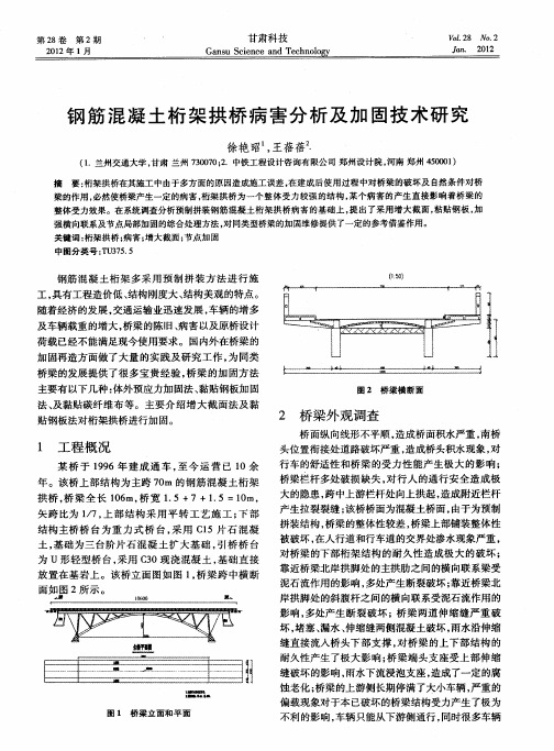 钢筋混凝土桁架拱桥病害分析及加固技术研究