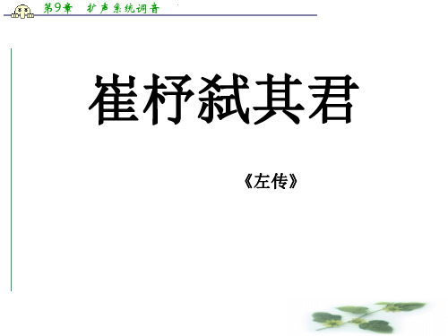 河南省鹤壁高中语文(语文)必修二课件精选集：第四单元 《崔杼弑其君》(21张PPT)