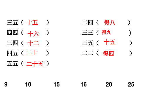 234乘法口诀练习