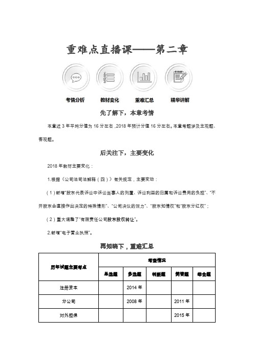 中级经济法——第二章