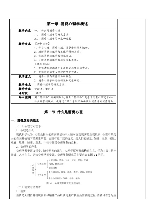 《消费心理学》—教学教案