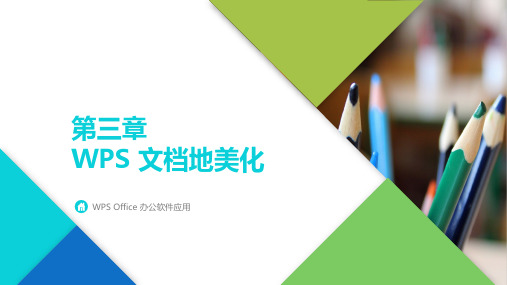 WPS Office办公软件应用Office文档的美化