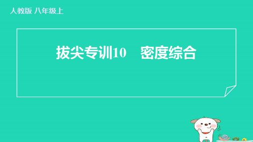 2024八年级物理上册拔尖专训10密度综合习题课件新版新人教版