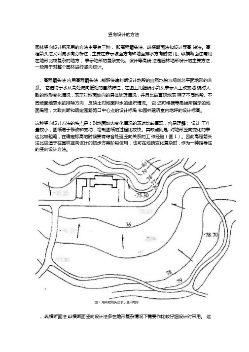 竖向设计方法