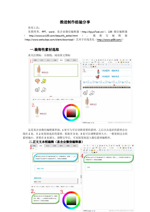 微信公众号推送制作经验分享