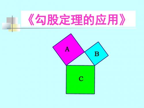 北师大版数学八年级上册《勾股定理的应用》课件