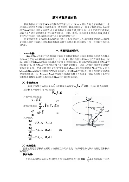 脉冲-核磁共振实验-13页