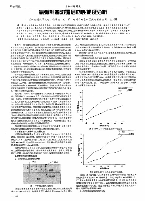 氩弧制备熔覆层的性能及分析