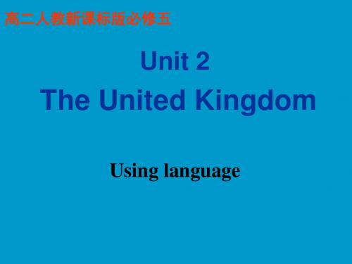 人教高中英语必修5Unit2Using language课件(共41张PPT)