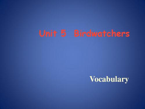 Unit5《Birdwatchers》课件14(13页)(牛津译林八年级上