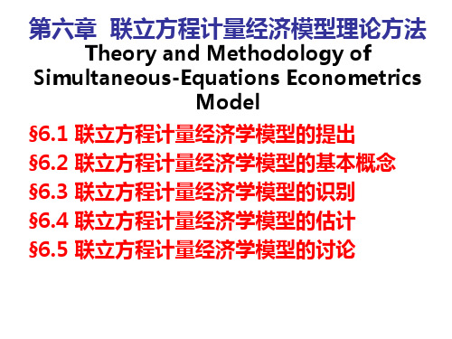 计量经济学课件第6章