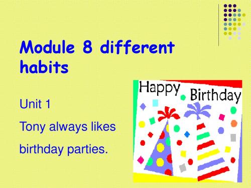 module8 different habits unit1