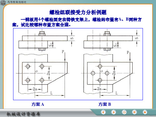 螺栓组受力分析例题