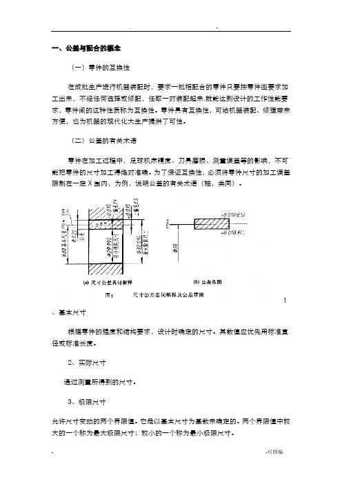 机械制图的公差及配合及其标注方法