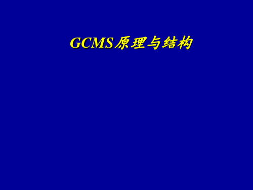 GCMS原理与结构 ppt课件