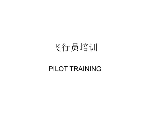 美国空军飞行员培训大纲 PILOT TRAINING