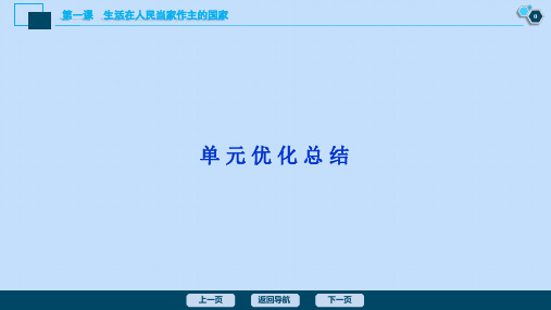 (选考)2021版新高考政治一轮复习政治生活第一单元公民的政治生活3单元优化总结课件