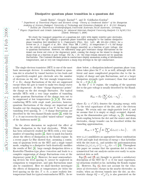 Dissipative quantum phase transition in a quantum dot