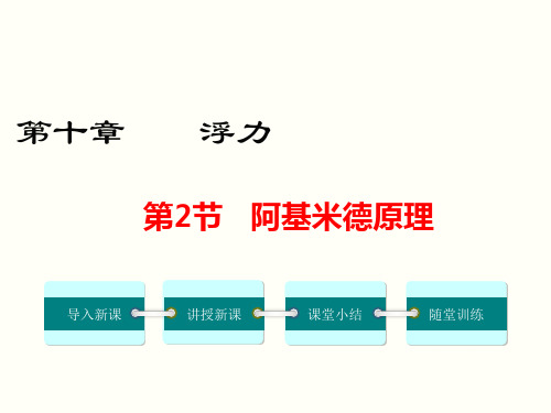 阿基米德原理 (2) 公开课一等奖课件